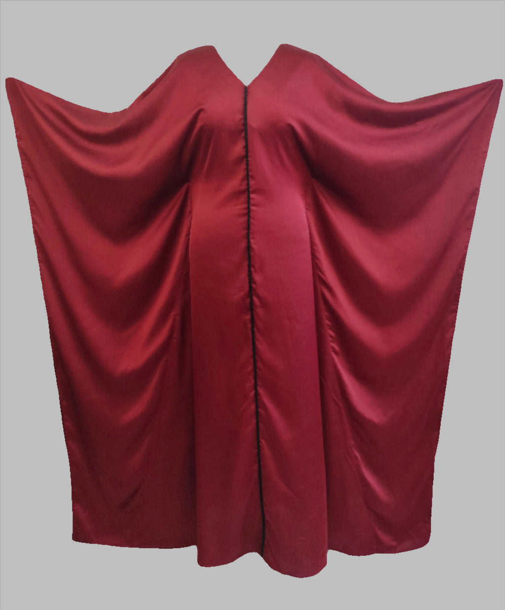 Iris deep red abaya