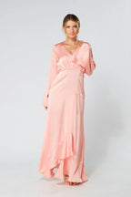 Lucia Blush Kimono Style Maxi Dress