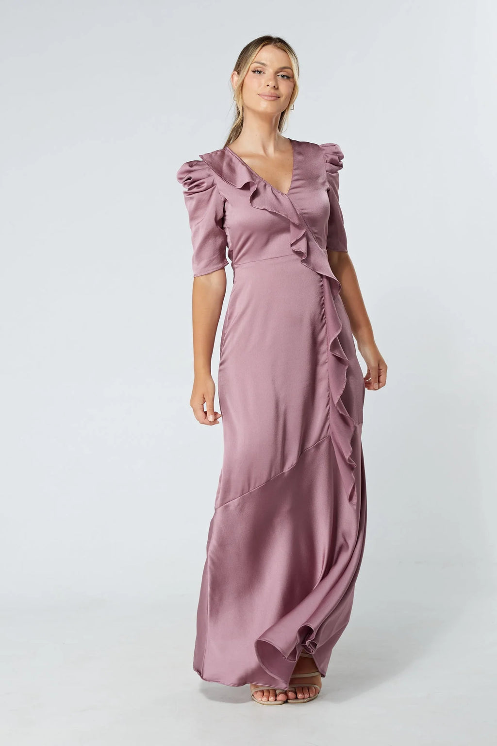 Daisy Lilac Crepe Maxi Dress