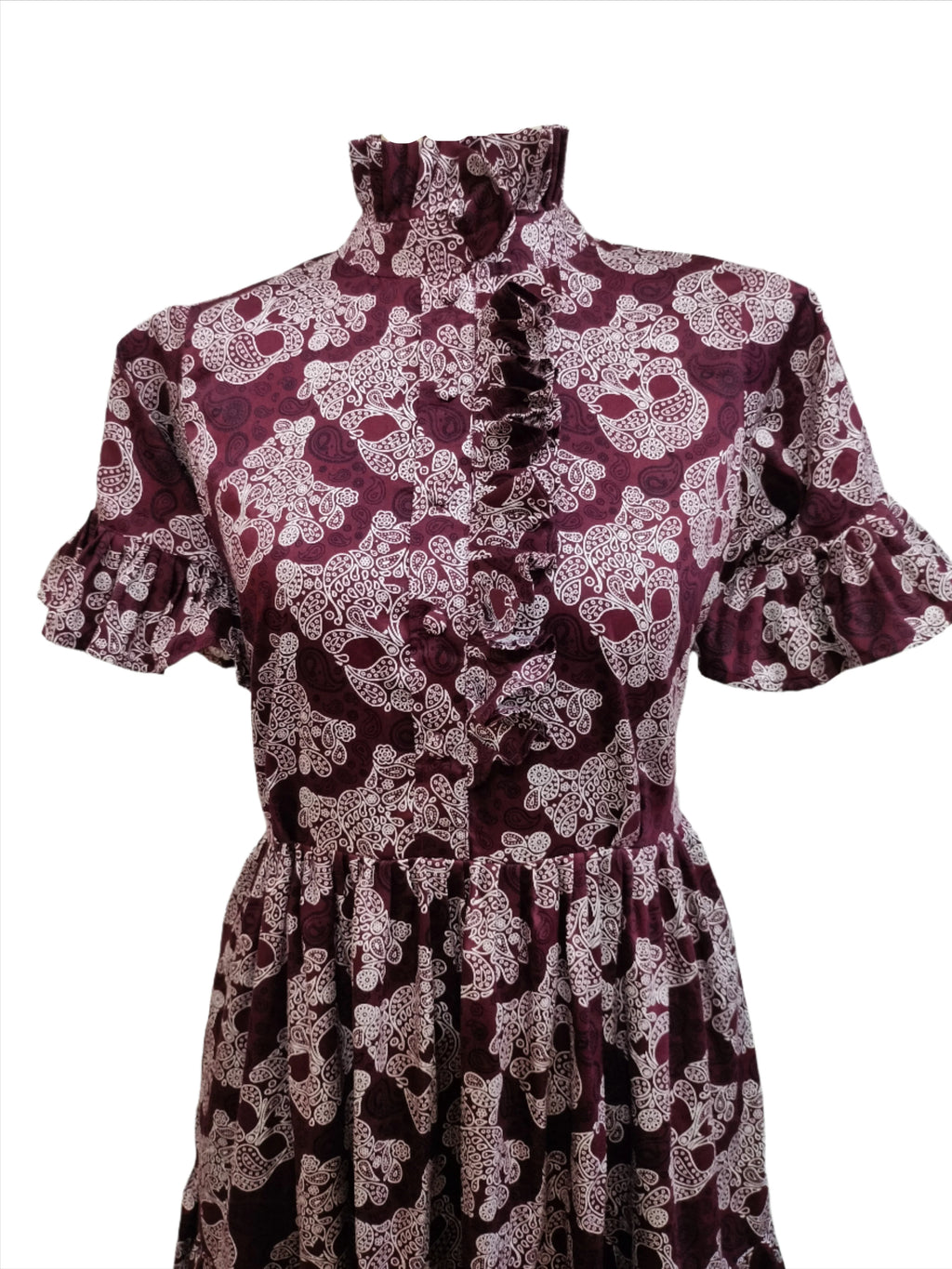 Viola Brown Printed Mini Dress