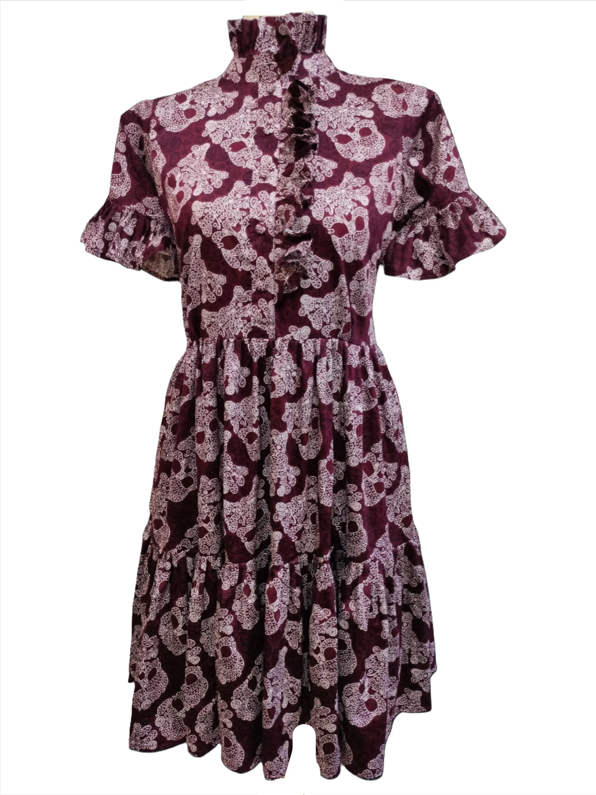 Viola Brown Printed Mini Dress