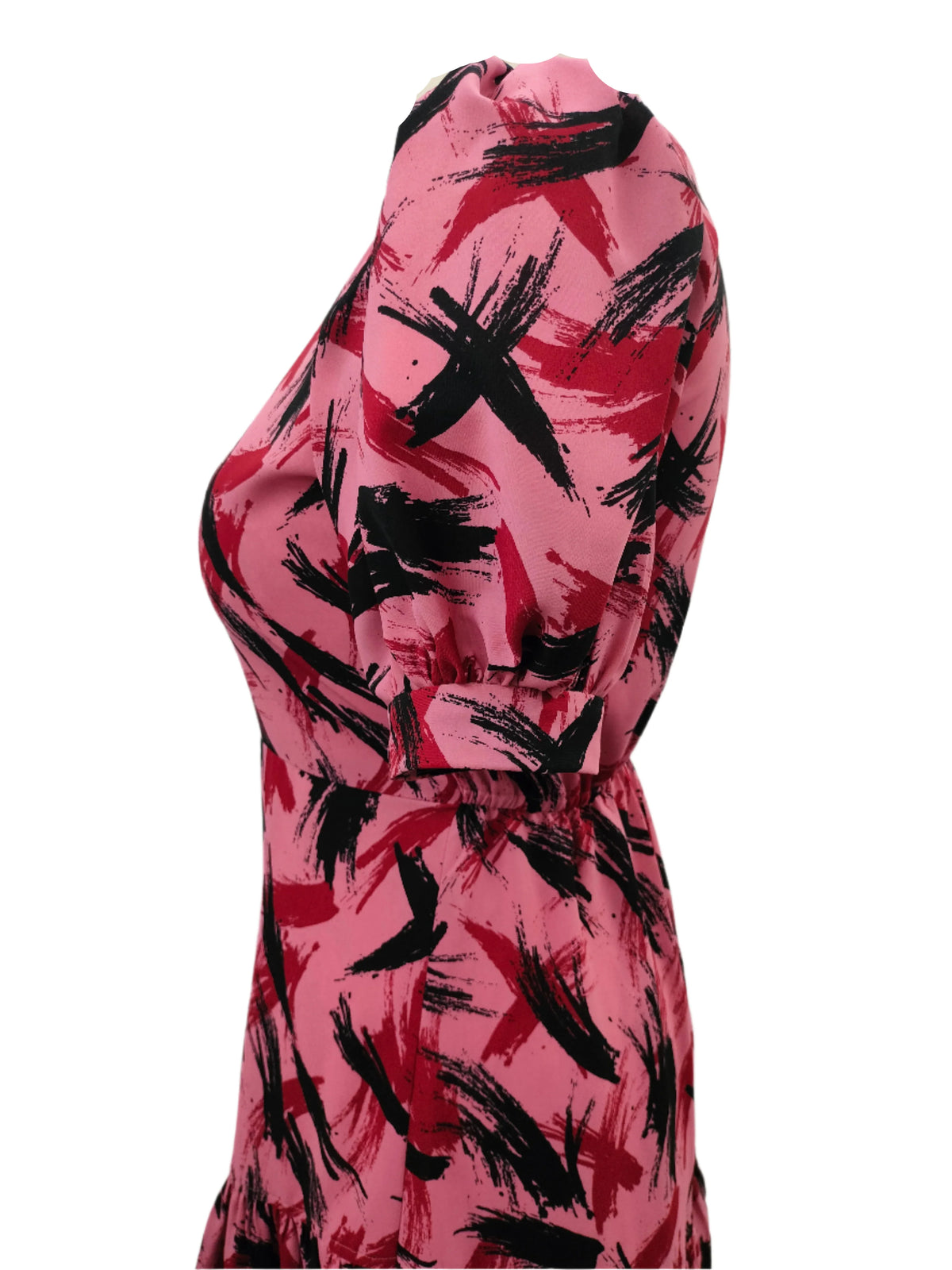 April Pink Midi Dress