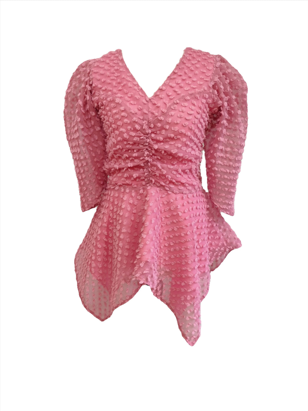 Oriah pink puffy top