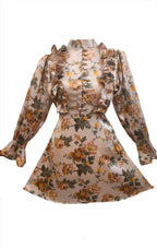 Soha floral frilled top