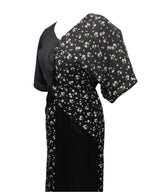 Aurora Black Printed Midaxi Dress