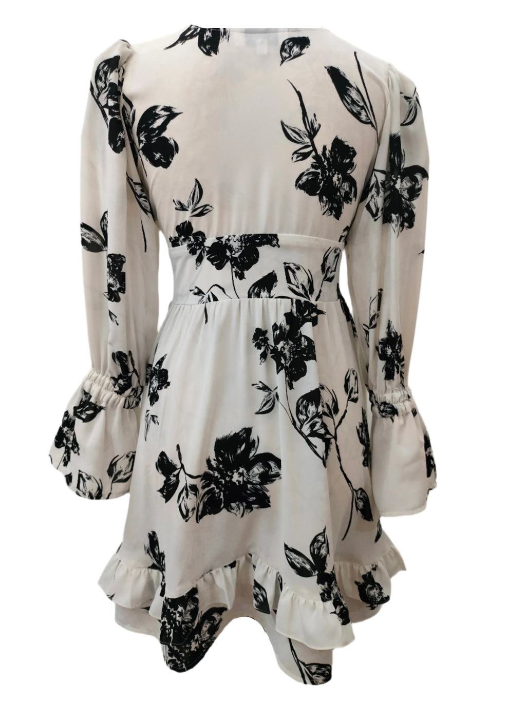 Blossom Black White Mini Dress