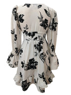 Blossom Black White Mini Dress