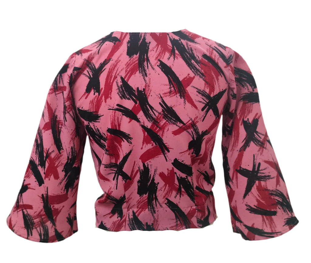 Nancy Printed Crop Top