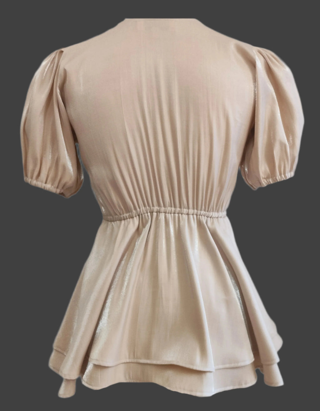 Linda Shimmery Beige Top