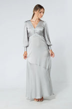 Naomi Silver Maxi Dress