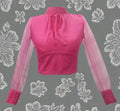 Tracy Pink Glitter Crop Top