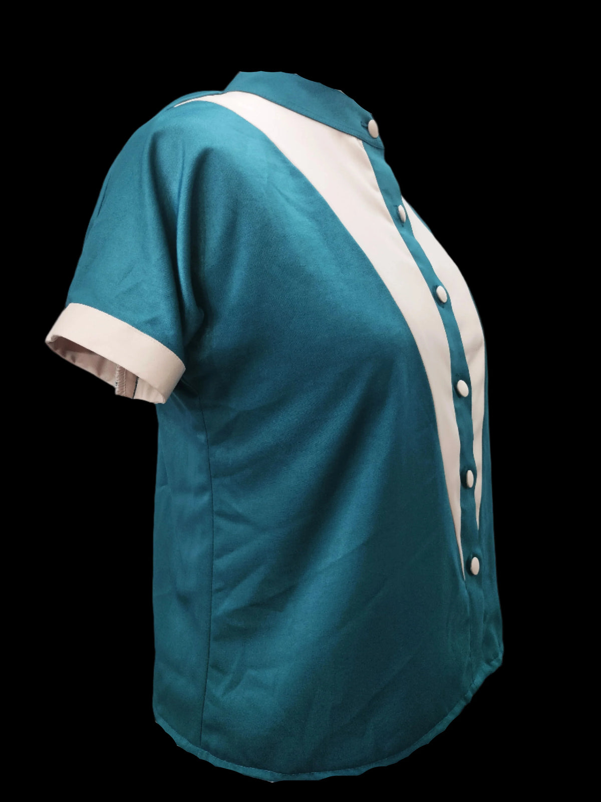 Zuri Teal Beige Shirt
