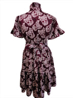 Viola Brown Printed Mini Dress