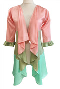 Bianca tiered multi colour shrug with belt strap