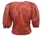 Jasmine red denim top