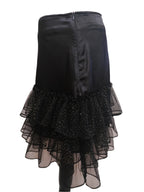 Melissa Black glitter frilled skirt