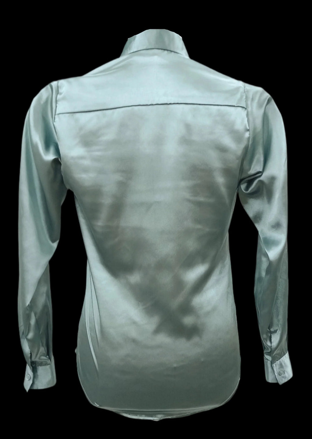 Adora Dusty Blue Satin Shirt