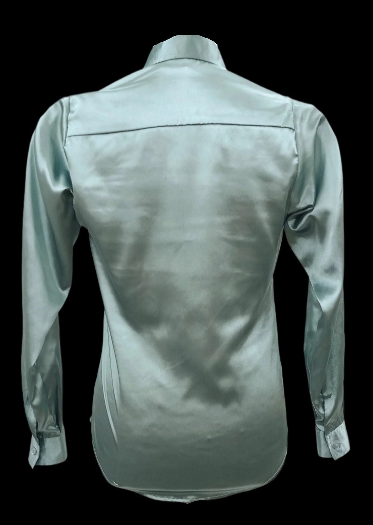 Adora Dusty Blue Satin Shirt
