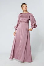 Lila Knotted Front Lilac Maxi Dress