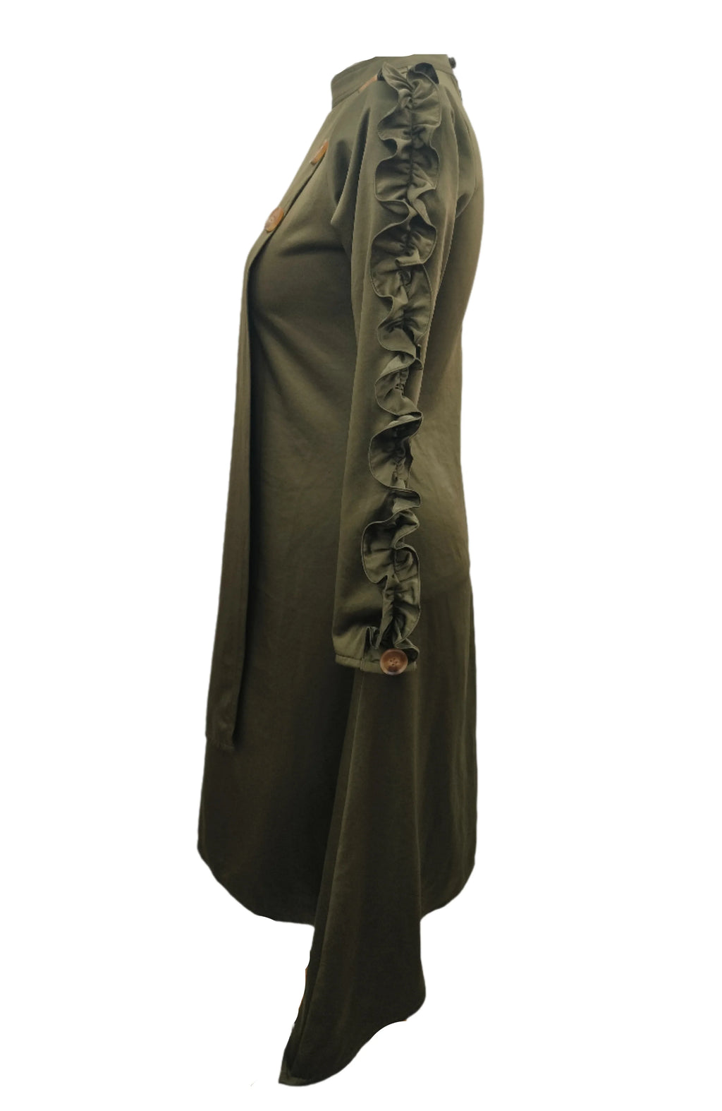 Eva Moss Green Midi Dress
