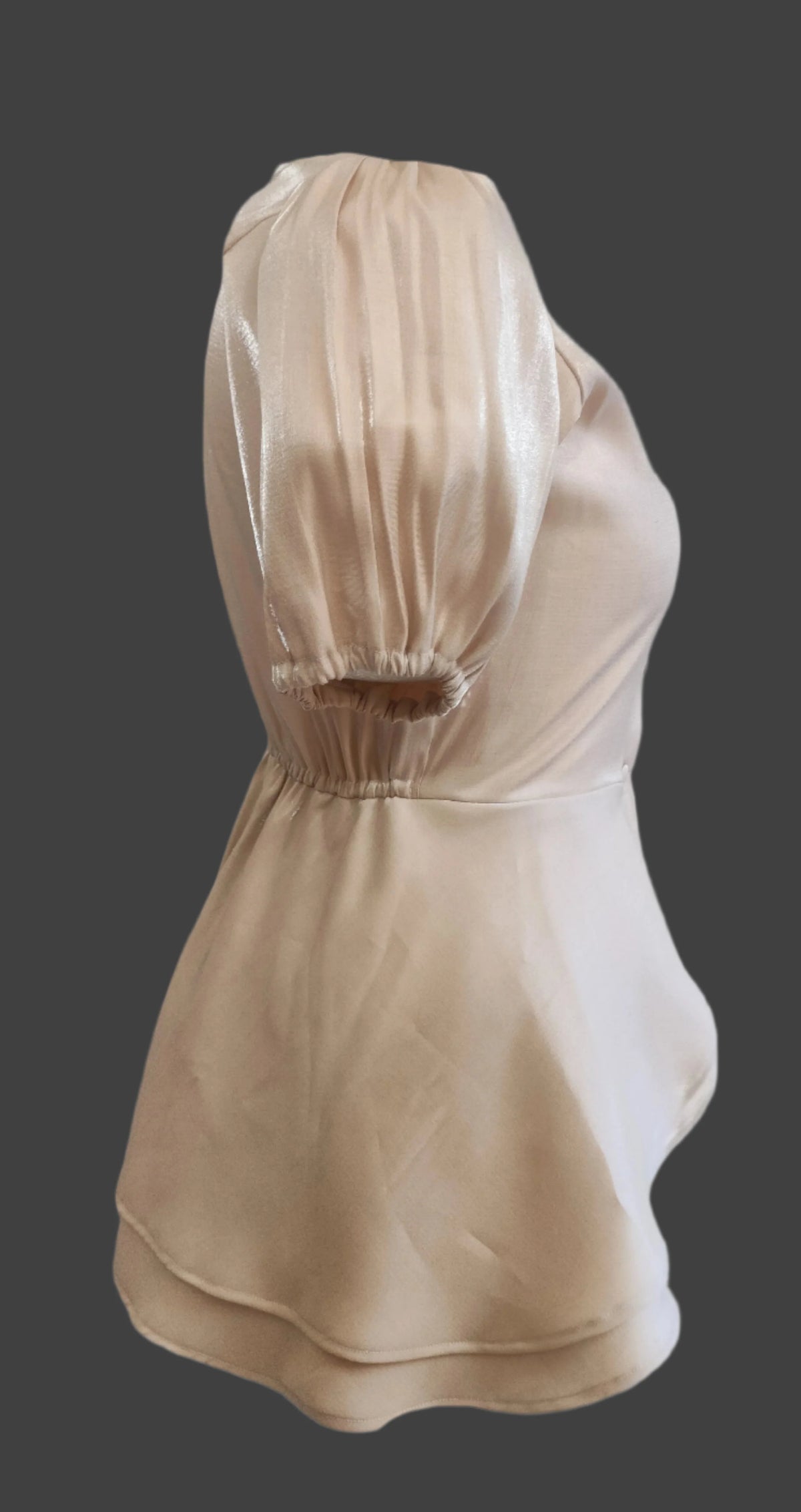 Linda Shimmery Beige Top