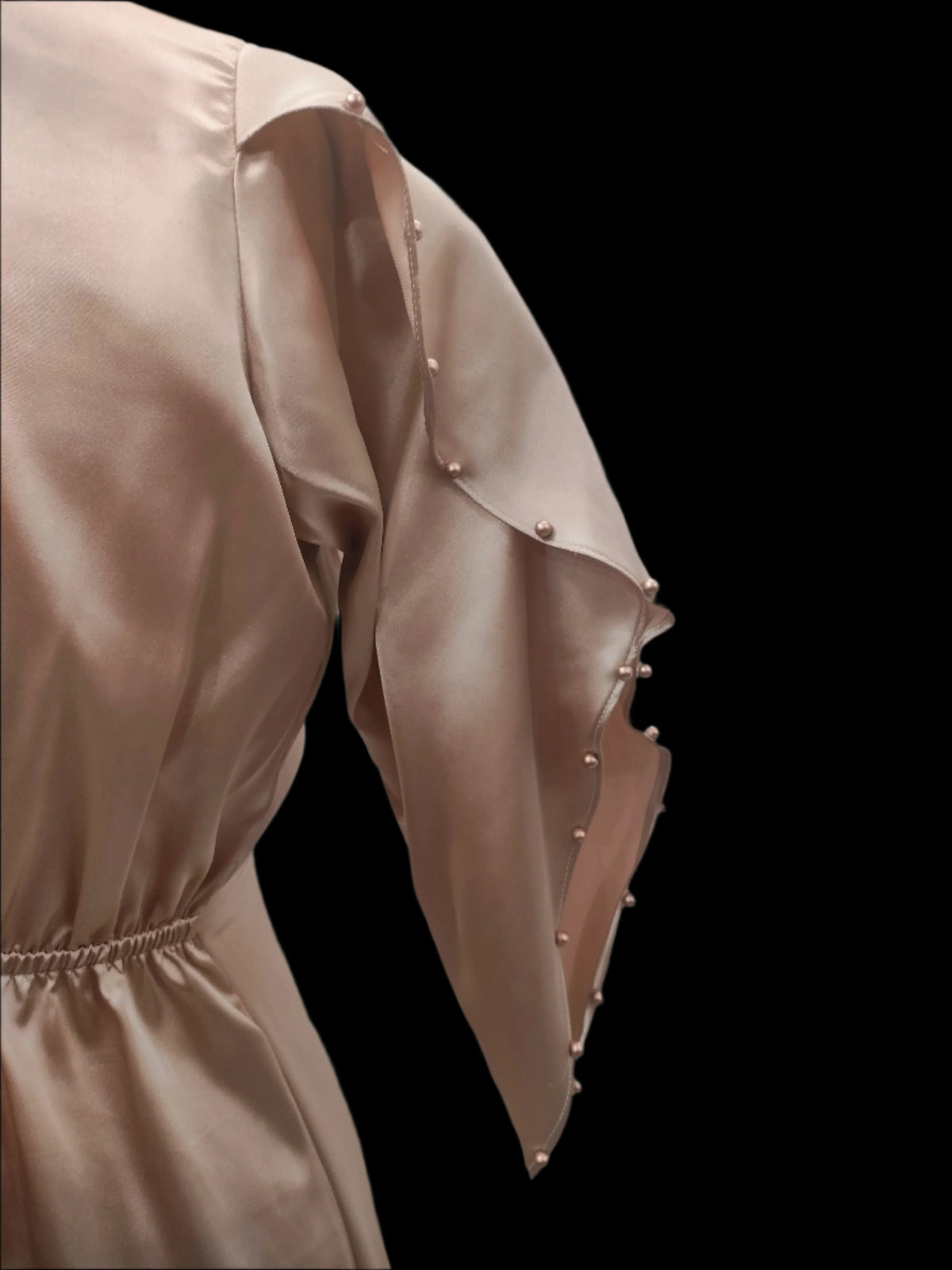 Rida Golden Premium Satin Kameez