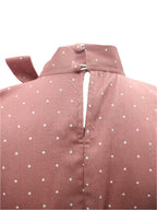Britney pink midi dress with short sleeves