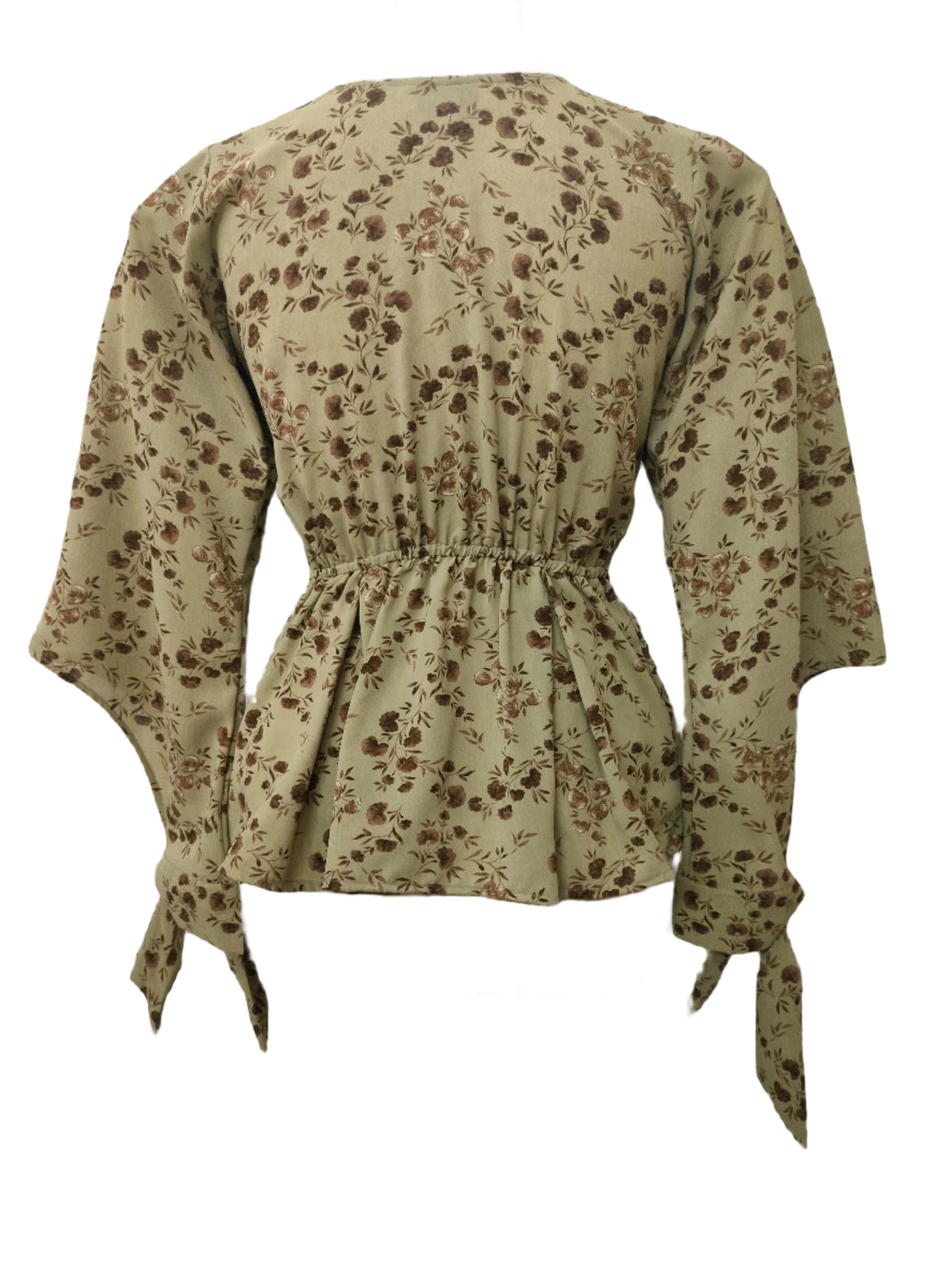 Paris green floral top