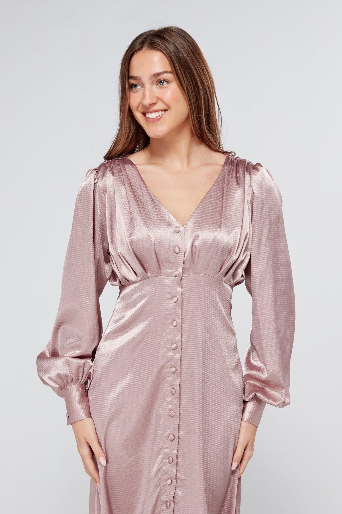 Charlize Dusty Pink Maxi Dress