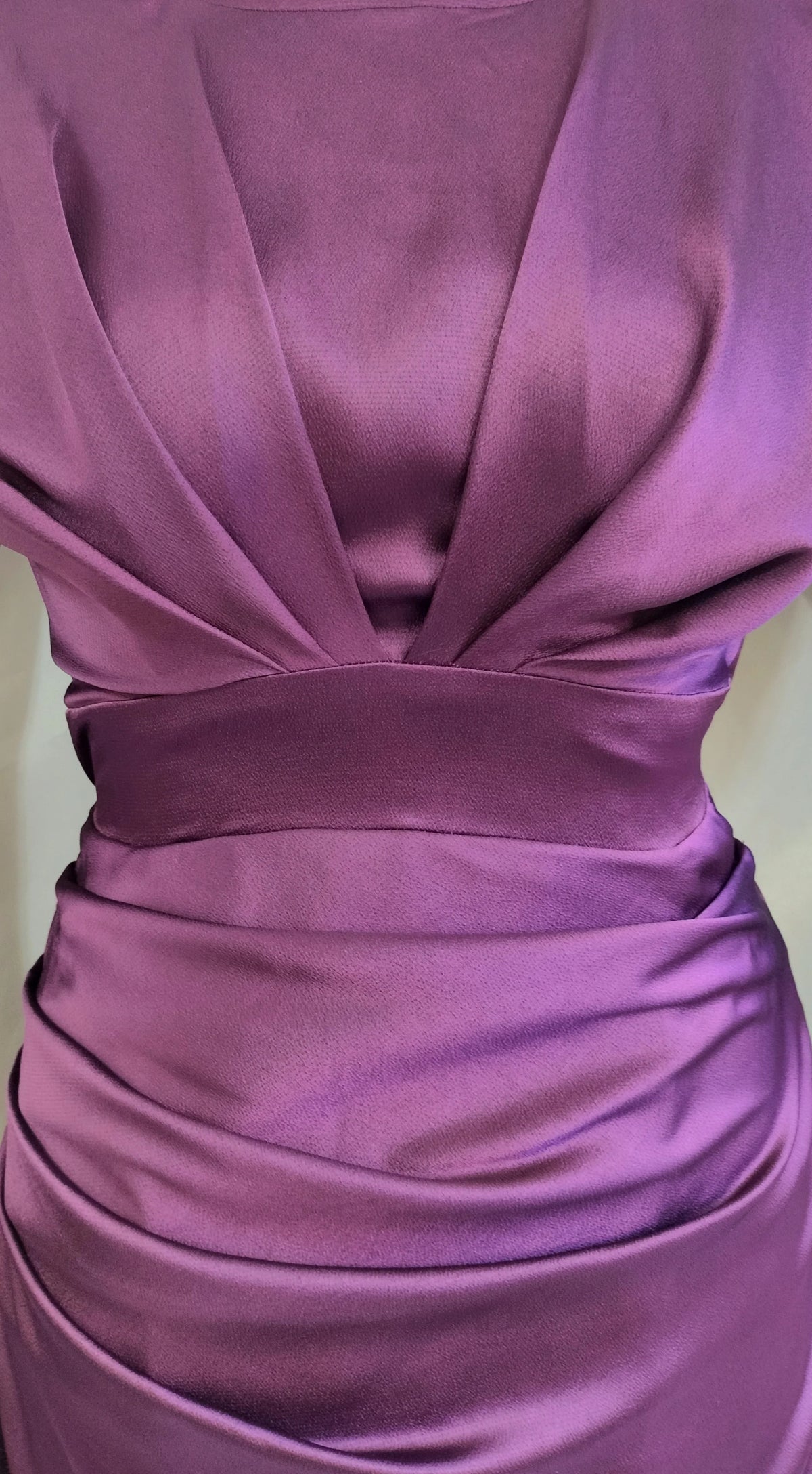 Amaya purple maxi dress with wide sleeves
