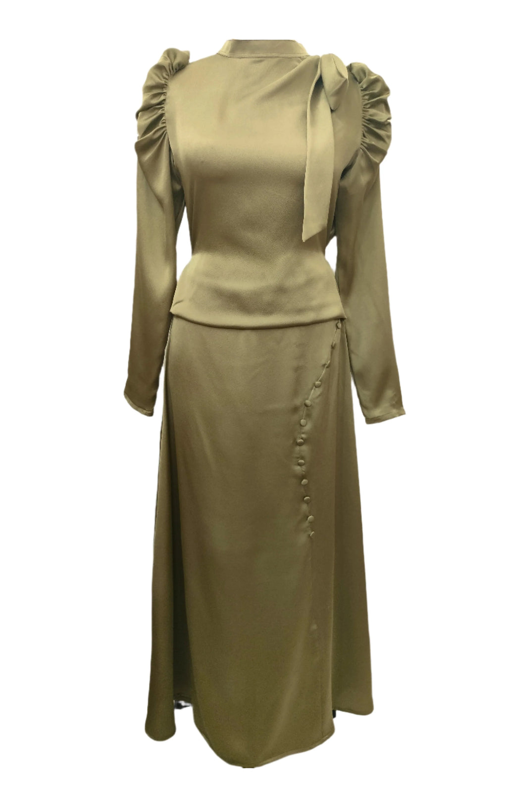 Orny Pale Olive Maxi Dress