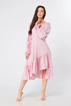 Alira Rosy Pink Midi Dress
