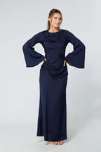 Malika Navy Maxi Dress