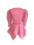 Oriah pink puffy top