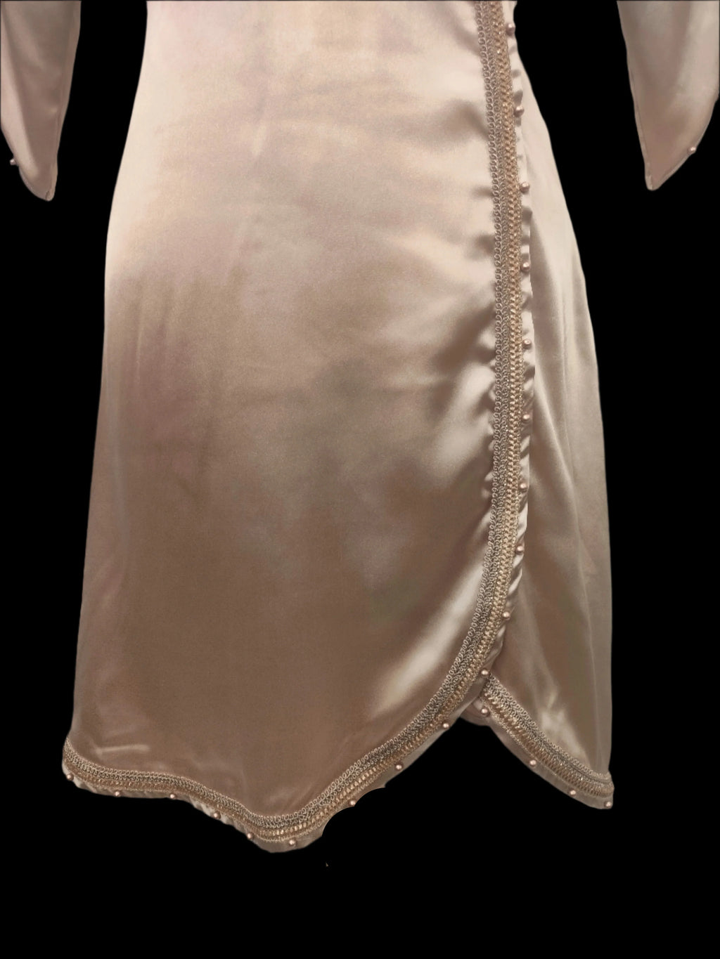 Rida Golden Premium Satin Kameez