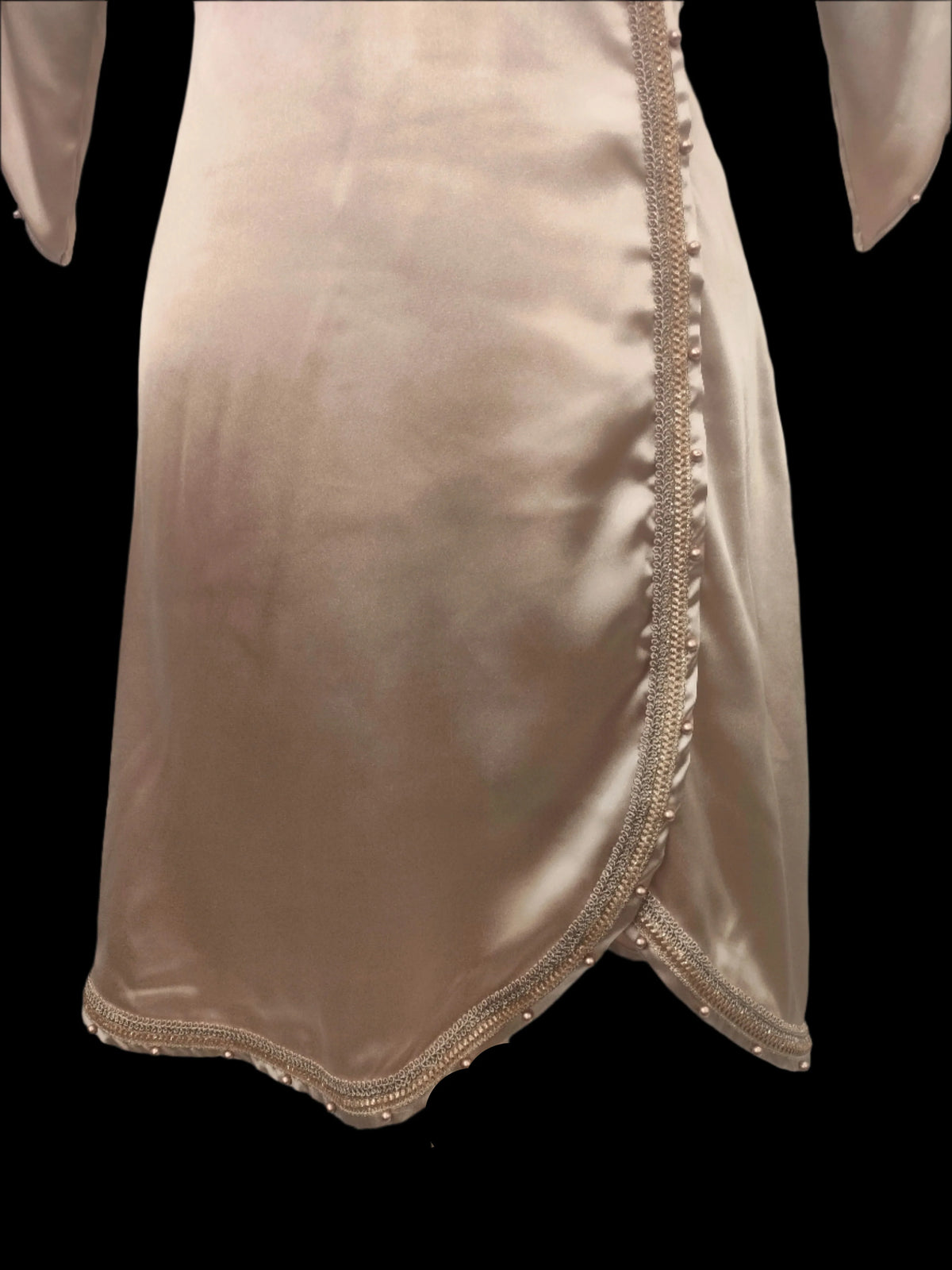 Rida Golden Premium Satin Kameez