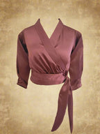 Diana dark copper crop top