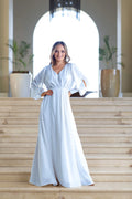 Seline Light Blue Chiffon Maxi