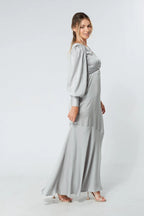 Naomi Silver Maxi Dress