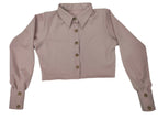 June Pink Crop Shirt