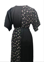 Aurora Black Printed Midaxi Dress