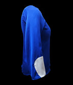 Indigo Blue White Top With Drawstrings