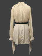 Sydney Off White Satin Top