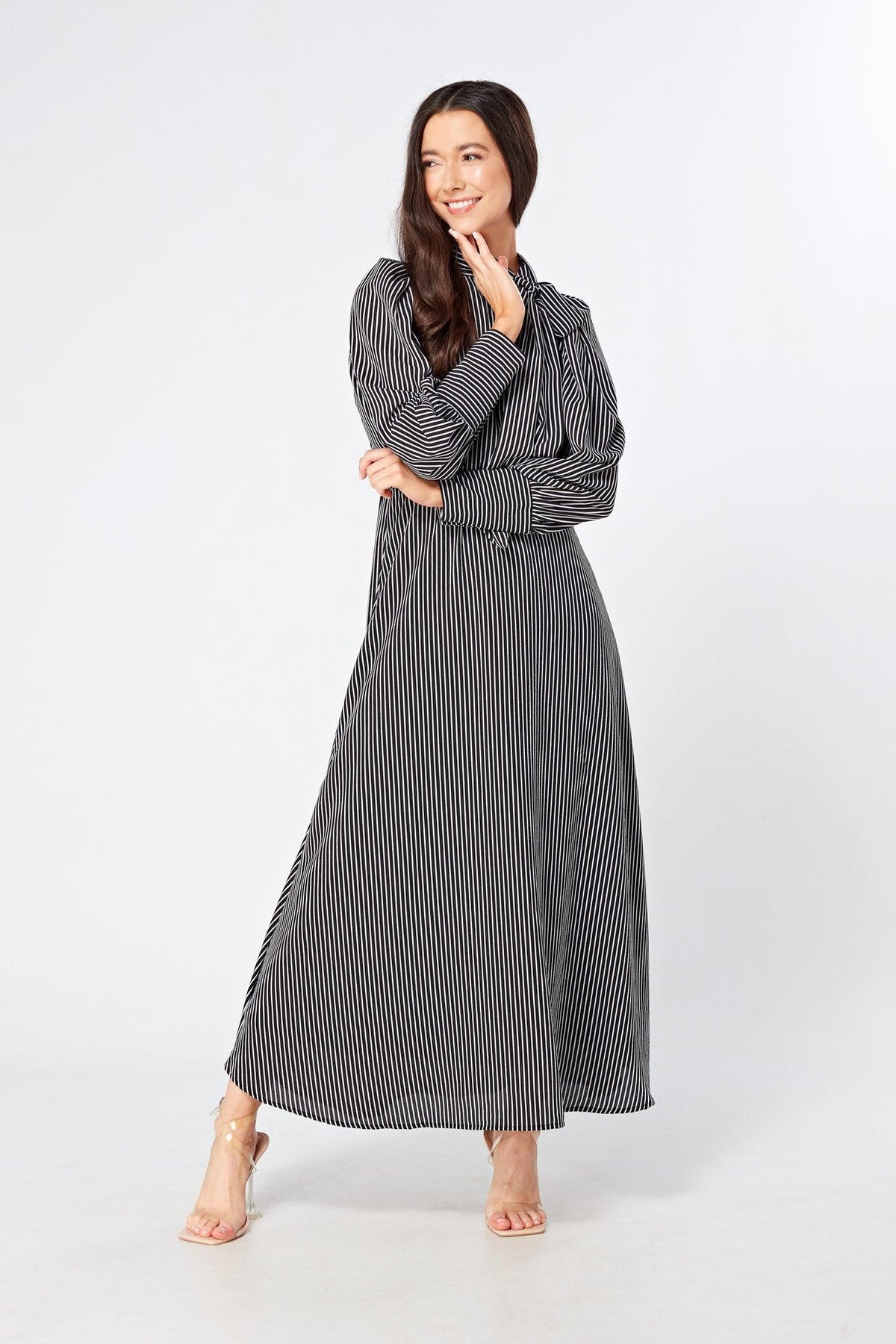 Lilia High Neck Maxi Dress