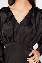 Colette Black Satin Maxi Gown