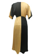 Aurora Gold Black Midaxi Dress