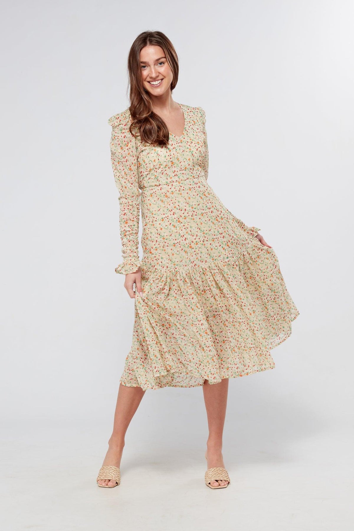 Asteria floral Midi Dress