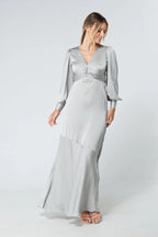Naomi Silver Maxi Dress