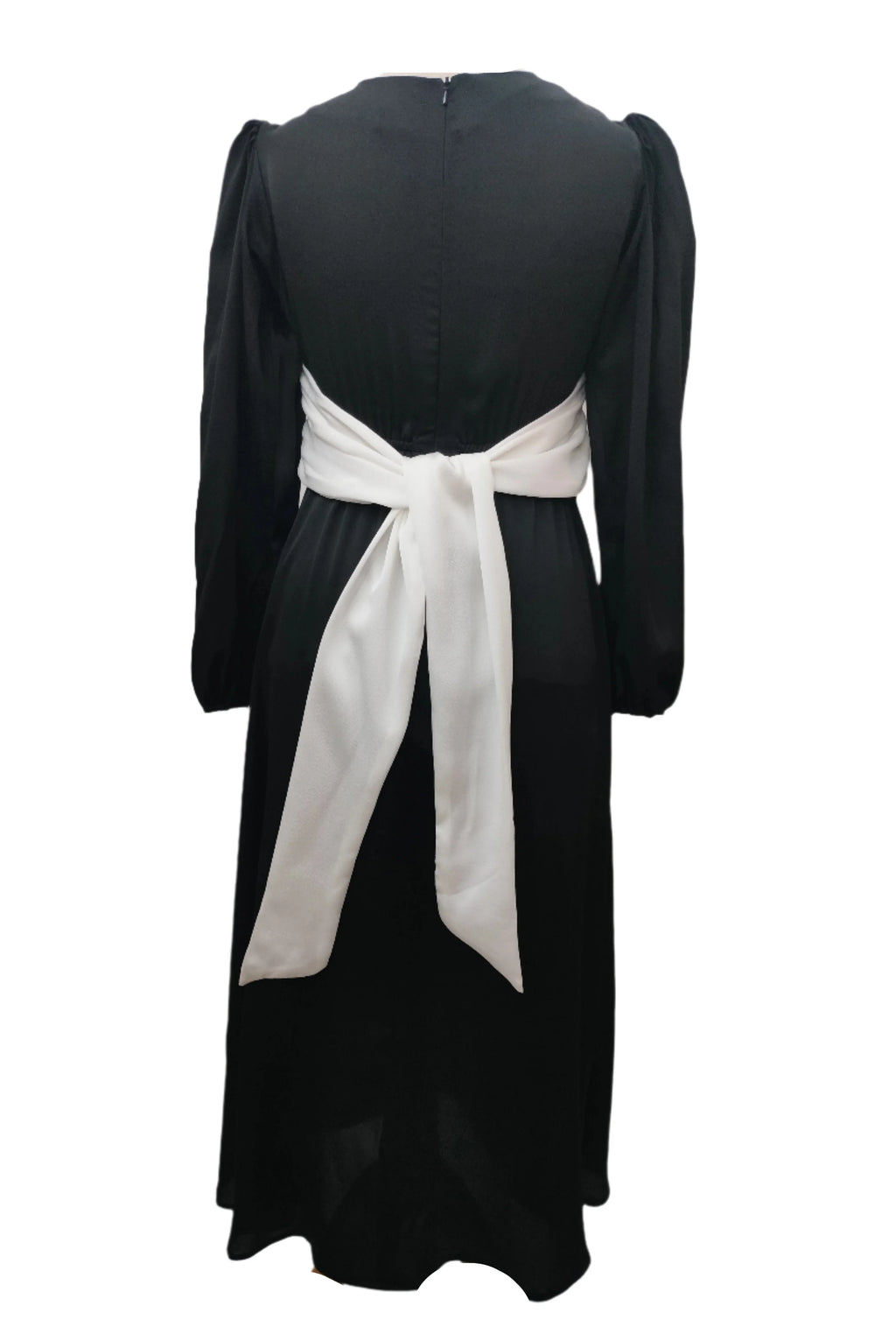 Jessica Black And White Midi Dress