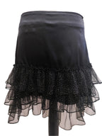 Melissa Black glitter frilled skirt